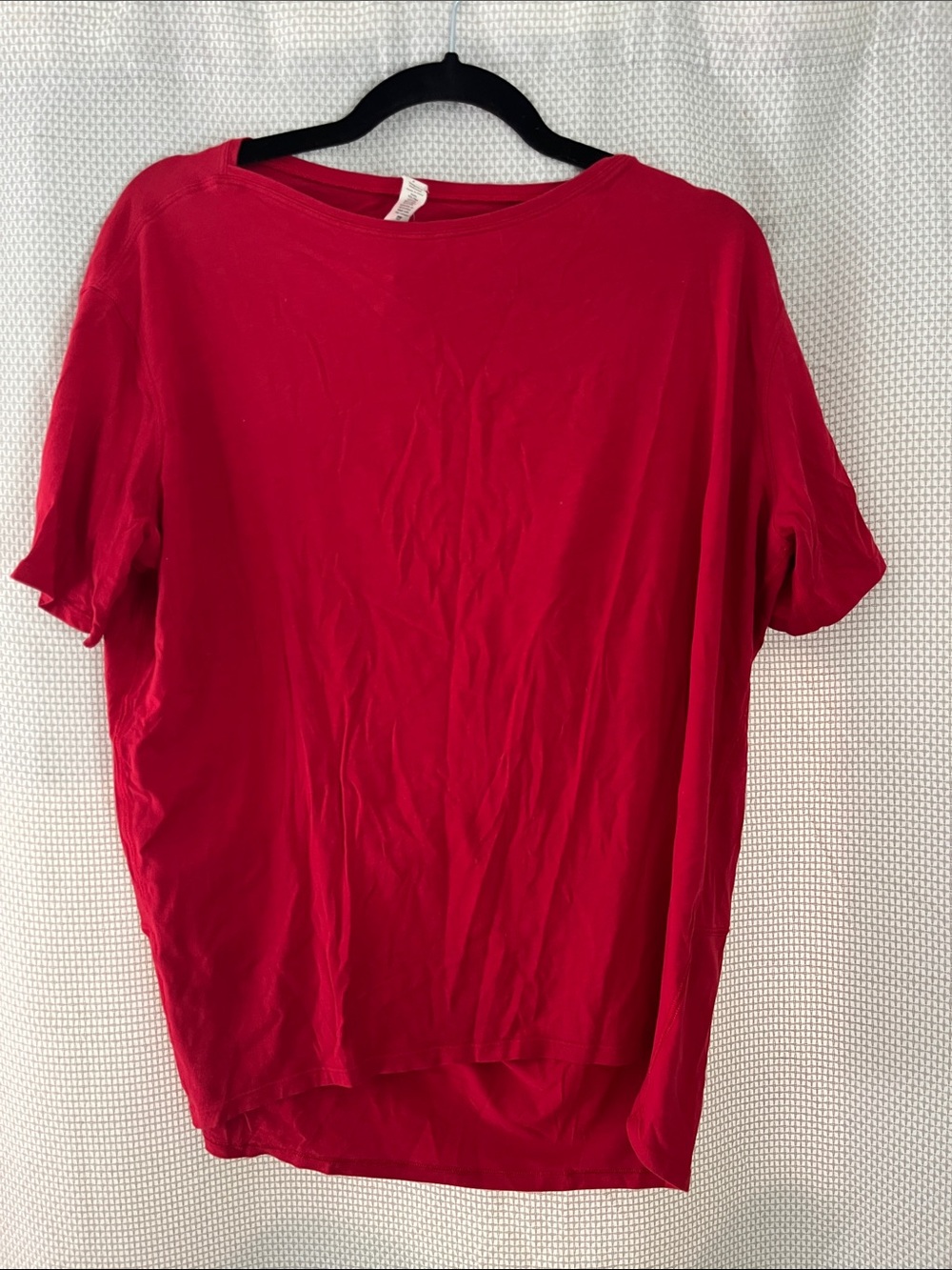 lululemon athletica Red Crew Neck Tee